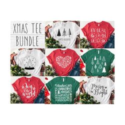 christmas svg bundle - christmas shirt svg for cricut - christmas tee svg bundle - digital download