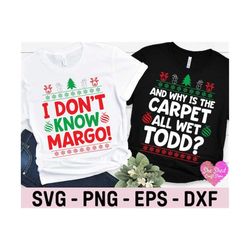 todd and margo svg, couple christmas shirts, funny christmas svg, commercial use, silhouette, cricut, digital, ugly swea