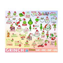 900 files the grinch bundle, 193 unique design, grinch christmas svg,  grinch clipart files, files for cricut & silhouet