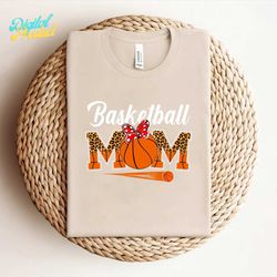 basketball mom leopard softball png