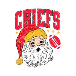 kansas city chiefs santa football svg digital download