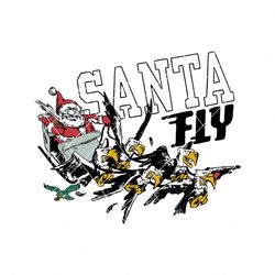 philadelphia eagles christmas fly santa fly svg