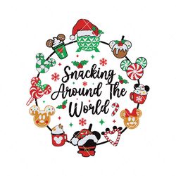 disney snacking around the world svg