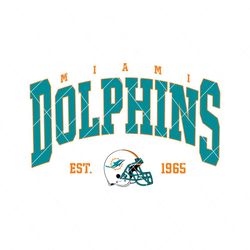 vintage miami dolphins 1965 football svg