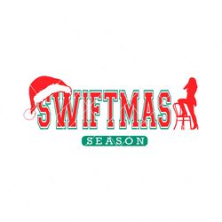 retro swiftmas season santa hat svg