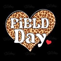 field day 2024 leopard heart svg digital download files
