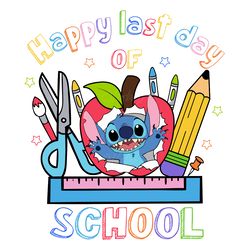happy last day of school stitch vibes png