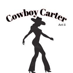 cowboy carter svg clipart design instant download