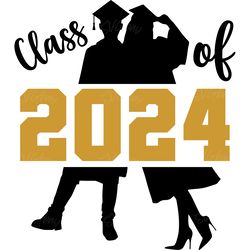 class of 2024 couple graduation png digital download files