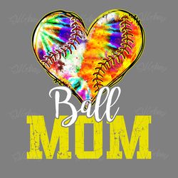 colorful heart ball mom png digital download files