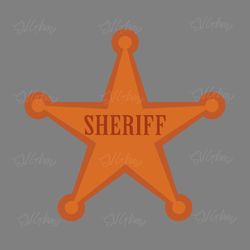 sheriff woody badge svg digital download files