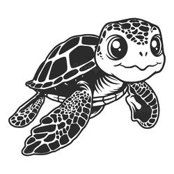 cute sea turtle svg digital download files