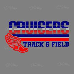 track & field cruisers team svg digital download files