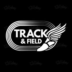 track and field logo svg dxf png eps cricut cutfile school cheer team spirit distressed
