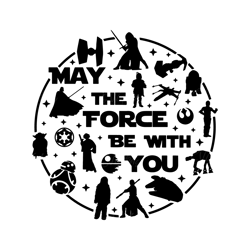 star wars may the 40th be with you word bubble dis ney shirt svg file