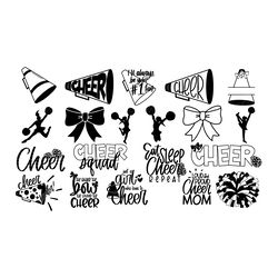 cheer big svg bundle digital download files