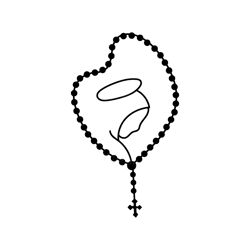 cod306- rosary catholic svg digital download files