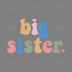 big sister svg digital download files