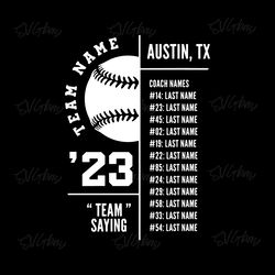 baseball team banner svg digital download files