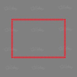 baseball stitch rectangle frame svg digital download files