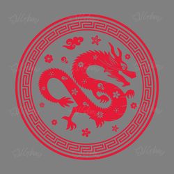 chinese dragon svg digital download files