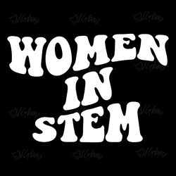 women in stem svg & png digital download files
