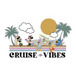 mickey and friends cruise vibes png digital download files