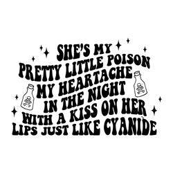 pretty little poison png - plp - country song - digital download - sublimation design digital download files