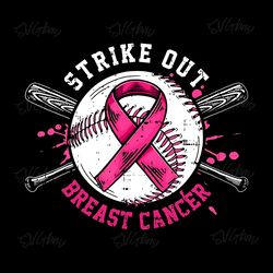 strike out breast cancer png digital download files