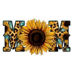 sunflower mom leopard design png digital download files