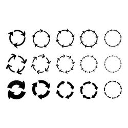 cod661- repeat arrow circle svg digital download files