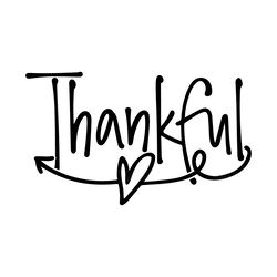 thankful svg - thankful clip art - thankful dxf - decoration svg - thankful cut