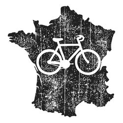 tour de france weathered bike silhouette svg