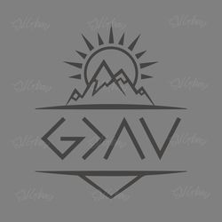 god is greater than the highs and lows svg