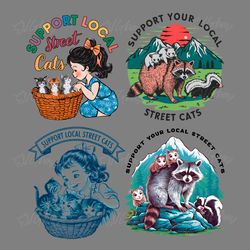 support your local street cats svg png bundle