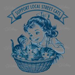 groovy girl support local street cats png