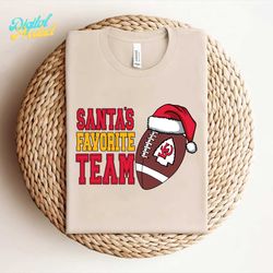 santas favorite football team kansas city chiefs svg