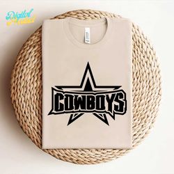 cowboys nations star svg cricut digital download