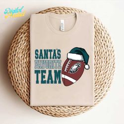 santas favorite football team philadelphia eagles svg