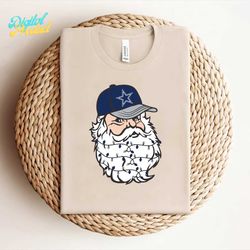 santa dallas cowboys football svg digital download