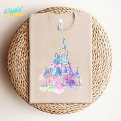 magic kingdom watercolor castle png