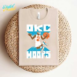 okc thunder hoops basketball nba svg digital download