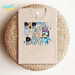 retro birthday boy party bluey png