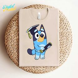 retro bluey graduation cartoon svg