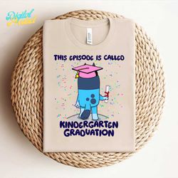 this episode is called kindergarten graduation bluey png
