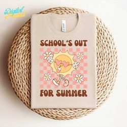 groovy schools out for summer svg