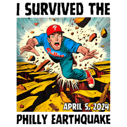 i survived the philly earthquake baseball png