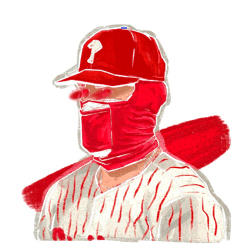 philadelphia phillies player mask baseball mlb png