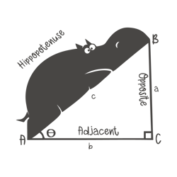 hippopotenuse svg dxf png eps instant download math shirt gift silhouette cameo cricut teacher geometry hypotenuse trian