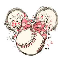 retro baseball mom disney minnie png